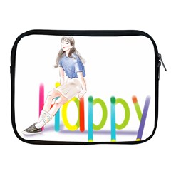 Happy Apple Ipad 2/3/4 Zipper Cases by SychEva