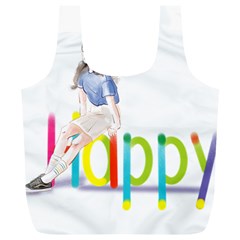 Happy Full Print Recycle Bag (xl) by SychEva