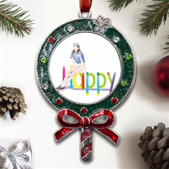 Happy Metal X mas Lollipop With Crystal Ornament by SychEva