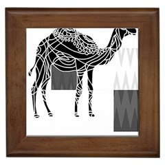 Camel Art T- Shirtcamel T- Shirt (7) Framed Tile by EnriqueJohnson