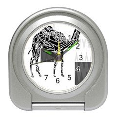 Camel Art T- Shirtcamel T- Shirt (7) Travel Alarm Clock by EnriqueJohnson