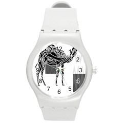 Camel Art T- Shirtcamel T- Shirt (7) Round Plastic Sport Watch (m) by EnriqueJohnson