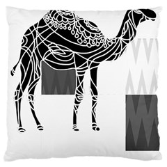 Camel Art T- Shirtcamel T- Shirt (7) Large Cushion Case (one Side) by EnriqueJohnson