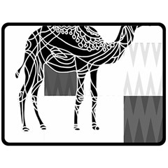 Camel Art T- Shirtcamel T- Shirt (7) Two Sides Fleece Blanket (large) by EnriqueJohnson