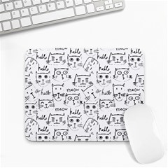 Cat Apparel T- Shirt Cute Cat Pattern For Cat Lovers T- Shirt Small Mousepad by EnriqueJohnson