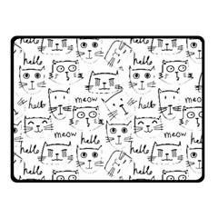 Cat Apparel T- Shirt Cute Cat Pattern For Cat Lovers T- Shirt Fleece Blanket (small) by EnriqueJohnson