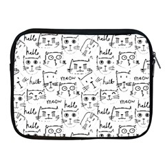 Cat Apparel T- Shirt Cute Cat Pattern For Cat Lovers T- Shirt Apple Ipad 2/3/4 Zipper Cases by EnriqueJohnson