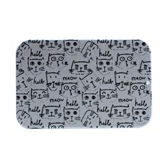 Cat Apparel T- Shirt Cute Cat Pattern For Cat Lovers T- Shirt Open Lid Metal Box (silver)   by EnriqueJohnson