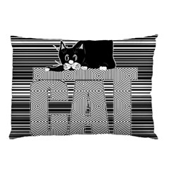 Cat Lover Gifts T- Shirtcat T- Shirt (3) Pillow Case by EnriqueJohnson