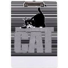 Cat Lover Gifts T- Shirtcat T- Shirt (3) A4 Acrylic Clipboard by EnriqueJohnson