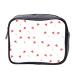 Cat Pattern T- Shirthappy Black Cats Seamless Pattern T- Shirt Mini Toiletries Bag (Two Sides) Front