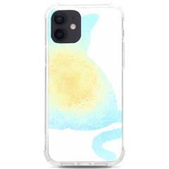 Cat Silhouette T- Shirt Cat With Heart Light T- Shirt Iphone 12/12 Pro Tpu Uv Print Case by EnriqueJohnson