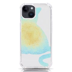 Cat Silhouette T- Shirt Cat With Heart Light T- Shirt Iphone 14 Tpu Uv Print Case by EnriqueJohnson