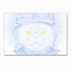 Cat T- Shirt Biker Cat T- Shirt Postcard 4 x 6  (pkg Of 10) by EnriqueJohnson