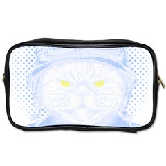 Cat T- Shirt Biker Cat T- Shirt Toiletries Bag (one Side) by EnriqueJohnson