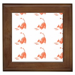 Cat T- Shirt Cute Cat Pattern For Cat Lovers T- Shirt Framed Tile by EnriqueJohnson