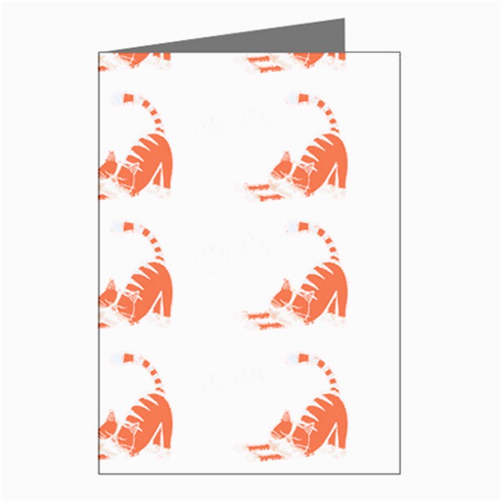 Cat T- Shirt Cute Cat Pattern For Cat Lovers T- Shirt Greeting Cards (Pkg of 8)