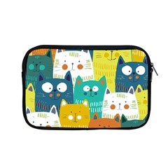 Cat T- Shirt Cute Cats Colorful Seamless Pattern T- Shirt Apple Macbook Pro 13  Zipper Case by EnriqueJohnson