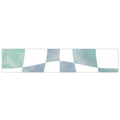 Checkerboard T- Shirt Psychedelic Watercolor Check Aqua T- Shirt Small Premium Plush Fleece Scarf by EnriqueJohnson