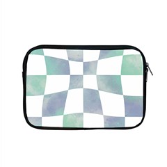 Checkerboard T- Shirt Psychedelic Watercolor Check Aqua T- Shirt Apple Macbook Pro 15  Zipper Case by EnriqueJohnson