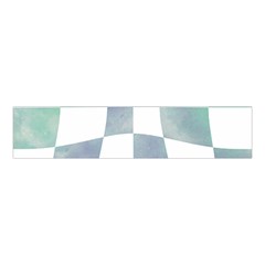 Checkerboard T- Shirt Psychedelic Watercolor Check Aqua T- Shirt Velvet Scrunchie by EnriqueJohnson