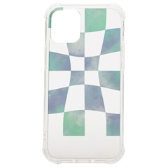 Checkerboard T- Shirt Psychedelic Watercolor Check Aqua T- Shirt Iphone 12 Mini Tpu Uv Print Case	 by EnriqueJohnson