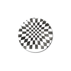 Checkerboard T- Shirt Watercolor Psychedelic Checkerboard T- Shirt Golf Ball Marker (4 Pack) by EnriqueJohnson