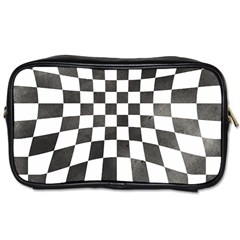 Checkerboard T- Shirt Watercolor Psychedelic Checkerboard T- Shirt Toiletries Bag (one Side) by EnriqueJohnson