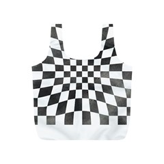 Checkerboard T- Shirt Watercolor Psychedelic Checkerboard T- Shirt Full Print Recycle Bag (s) by EnriqueJohnson