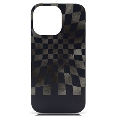 Checkerboard T- Shirt Watercolor Psychedelic Checkerboard T- Shirt Iphone 14 Pro Max Black Uv Print Case by EnriqueJohnson