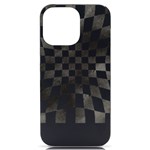 Checkerboard T- Shirt Watercolor Psychedelic Checkerboard T- Shirt iPhone 14 Pro Max Black UV Print Case Front