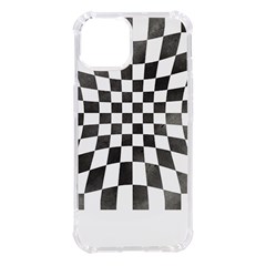 Checkerboard T- Shirt Watercolor Psychedelic Checkerboard T- Shirt Iphone 14 Tpu Uv Print Case