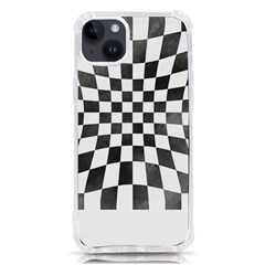 Checkerboard T- Shirt Watercolor Psychedelic Checkerboard T- Shirt Iphone 14 Plus Tpu Uv Print Case by EnriqueJohnson