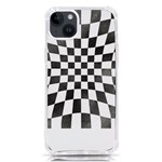 Checkerboard T- Shirt Watercolor Psychedelic Checkerboard T- Shirt iPhone 14 Plus TPU UV Print Case Front