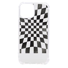 Checkerboard T- Shirt Watercolor Psychedelic Checkerboard T- Shirt Iphone 13 Mini Tpu Uv Print Case by EnriqueJohnson