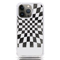 Checkerboard T- Shirt Watercolor Psychedelic Checkerboard T- Shirt Iphone 13 Pro Tpu Uv Print Case by EnriqueJohnson