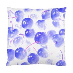 Cherry T- Shirt Blue Purple Cherries Fruit Photograph T- Shirt Standard Cushion Case (Two Sides)