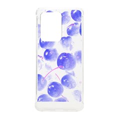 Cherry T- Shirt Blue Purple Cherries Fruit Photograph T- Shirt Samsung Galaxy S20 Ultra 6.9 Inch TPU UV Case