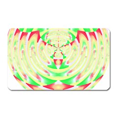 Circle Design T- Shirt Abstract Red Green Yellow Ornamental Circle Design T- Shirt Magnet (rectangular) by EnriqueJohnson