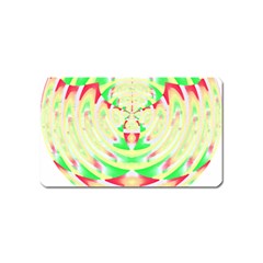 Circle Design T- Shirt Abstract Red Green Yellow Ornamental Circle Design T- Shirt Magnet (name Card) by EnriqueJohnson