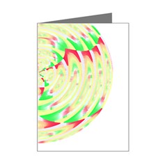 Circle Design T- Shirt Abstract Red Green Yellow Ornamental Circle Design T- Shirt Mini Greeting Card by EnriqueJohnson