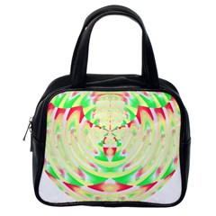 Circle Design T- Shirt Abstract Red Green Yellow Ornamental Circle Design T- Shirt Classic Handbag (one Side) by EnriqueJohnson