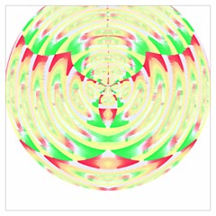 Circle Design T- Shirt Abstract Red Green Yellow Ornamental Circle Design T- Shirt Lightweight Scarf  by EnriqueJohnson