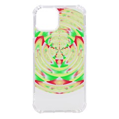 Circle Design T- Shirt Abstract Red Green Yellow Ornamental Circle Design T- Shirt Iphone 14 Tpu Uv Print Case by EnriqueJohnson