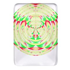 Circle Design T- Shirt Abstract Red Green Yellow Ornamental Circle Design T- Shirt Rectangular Glass Fridge Magnet (4 Pack) by EnriqueJohnson