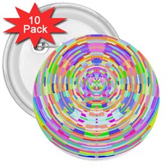 Circle T- Shirt Colourful Abstract Circle Design T- Shirt 3  Buttons (10 Pack)  by EnriqueJohnson