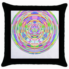 Circle T- Shirt Colourful Abstract Circle Design T- Shirt Throw Pillow Case (black) by EnriqueJohnson