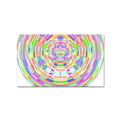 Circle T- Shirt Colourful Abstract Circle Design T- Shirt Sticker (rectangular) by EnriqueJohnson