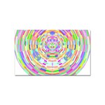 Circle T- Shirt Colourful Abstract Circle Design T- Shirt Sticker (Rectangular) Front