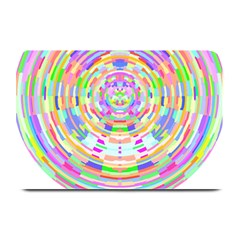 Circle T- Shirt Colourful Abstract Circle Design T- Shirt Plate Mats by EnriqueJohnson